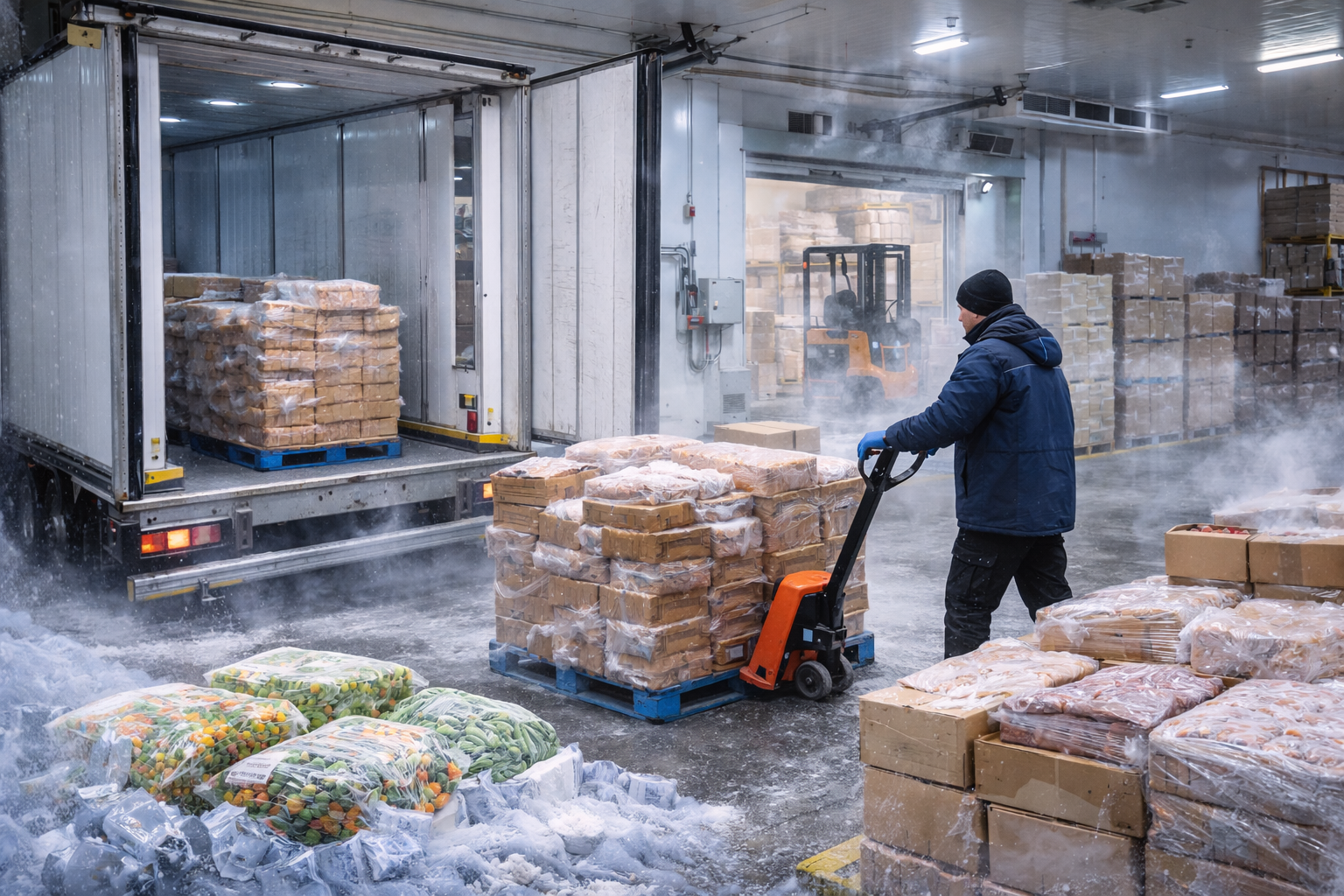 FROZEN GOODS FTL LTL ALPINE LOGISTICS TRANSPORT FRIGO
