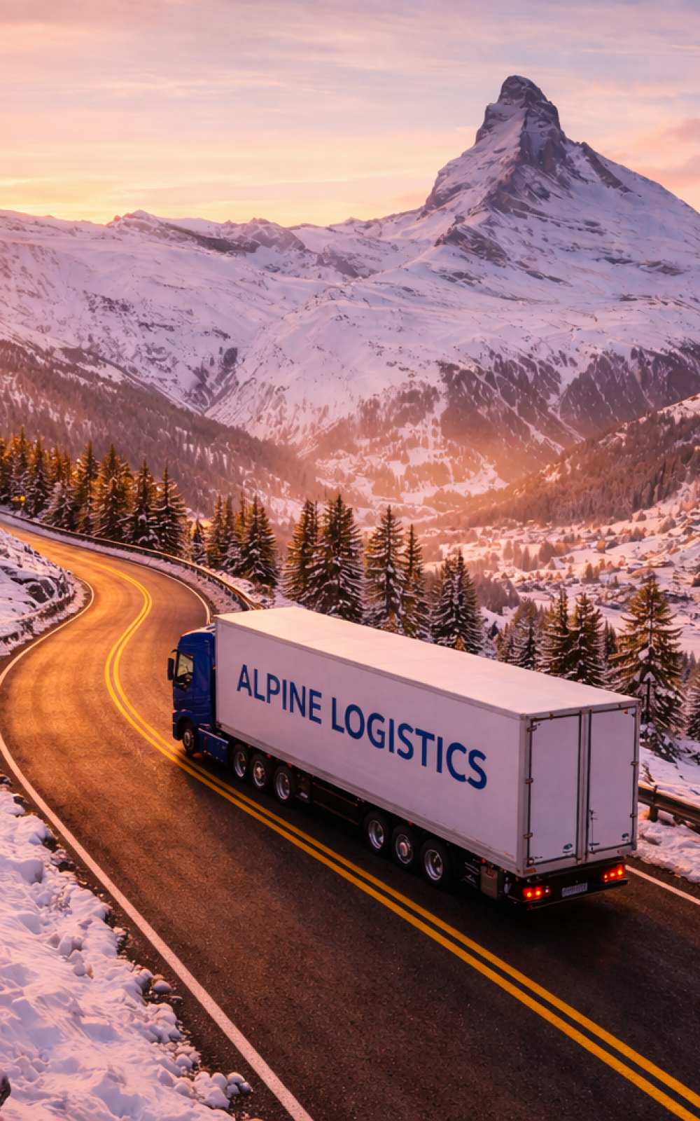 alpine logistics truck cargo frigo